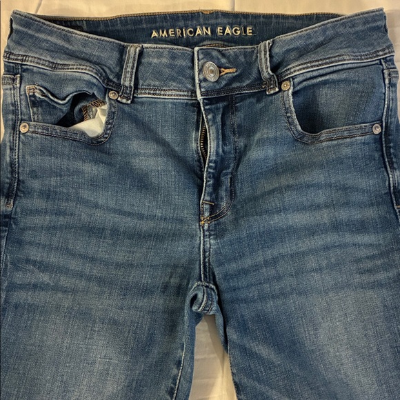 American Eagle Outfitters Blue Kick Boot Super Stretch Women’s 8 Short - Picture 5 of 12